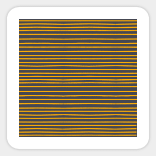 Yellow stripes on inkwell grey Sticker